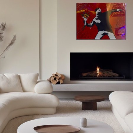 Tributo a Banksy rosso