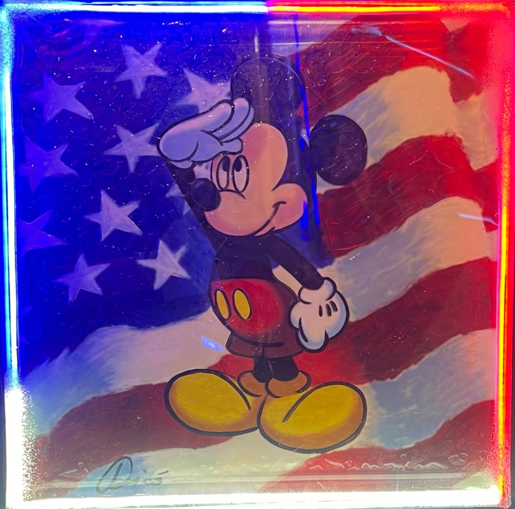 Topolino bandiera americana